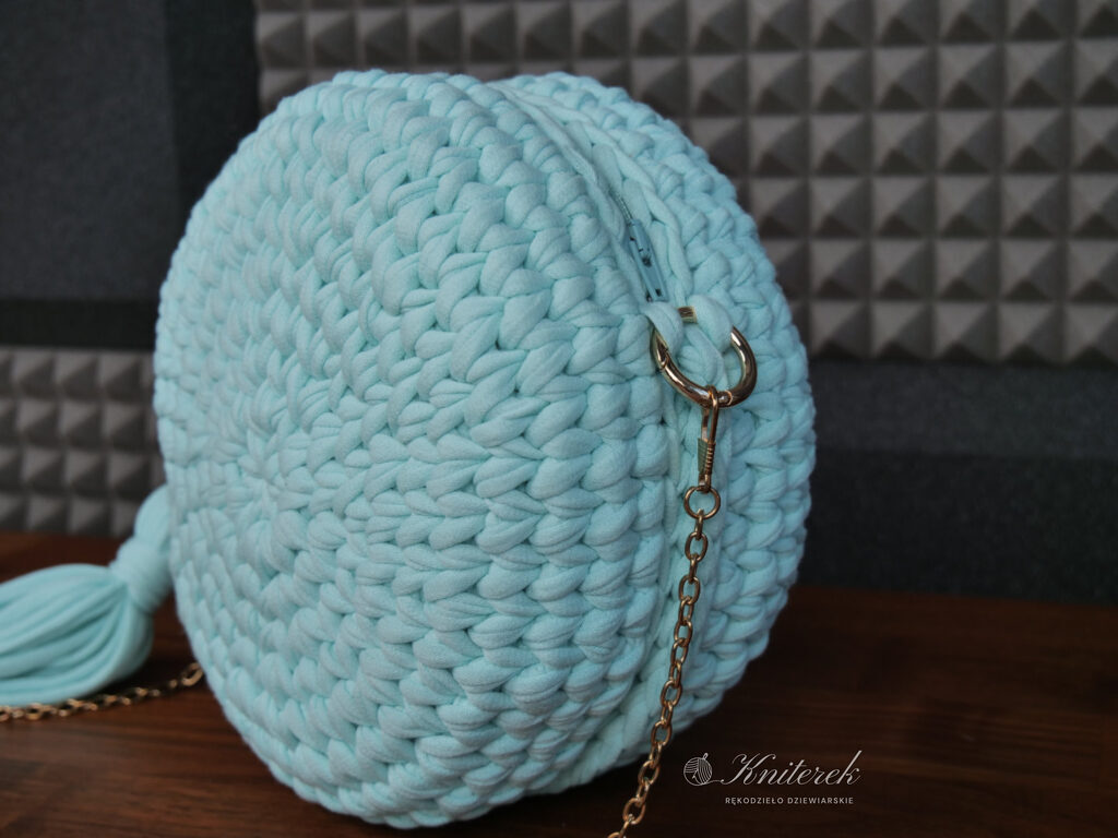 Torebka z przędzy bawełnianej, handmade