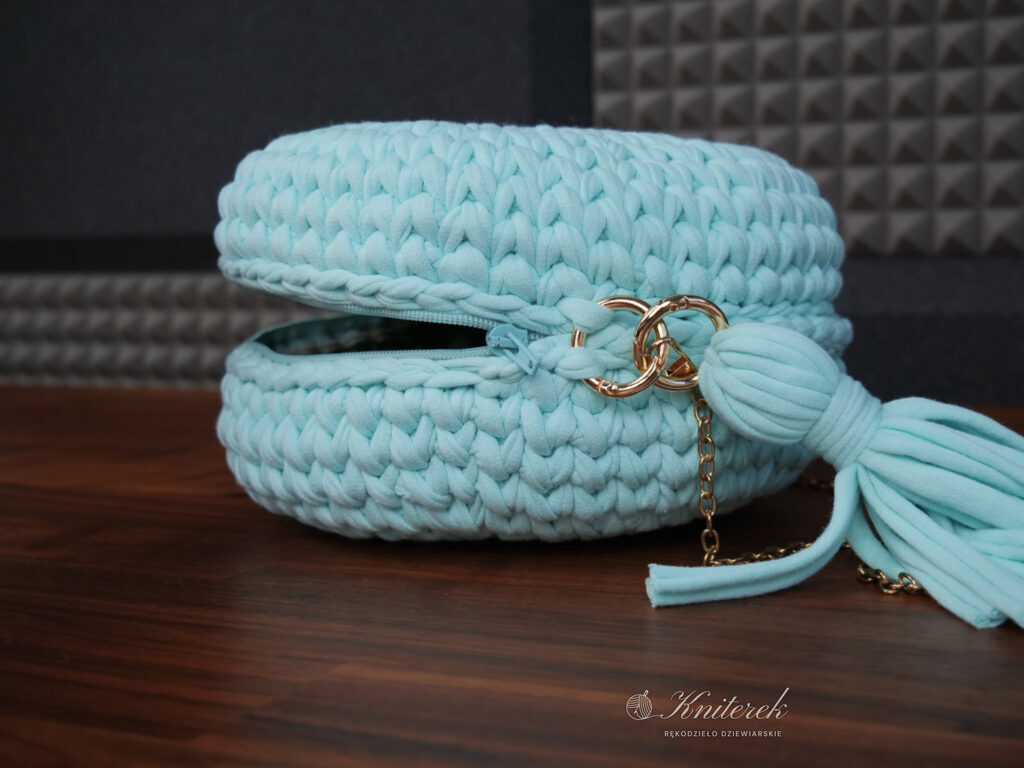 Torebka z przędzy bawełnianej, handmade