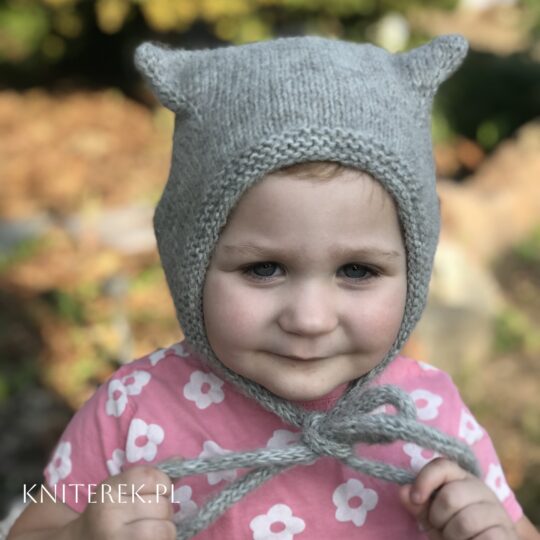 Czapka dziecięca w stylu kotka